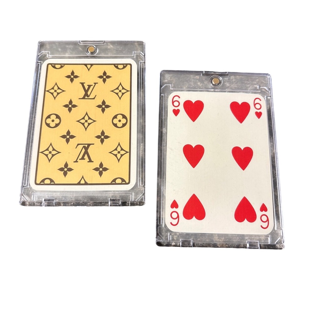 Louis Vuitton Monogram Authentic Single Playing Card Six of Hearts Card Case